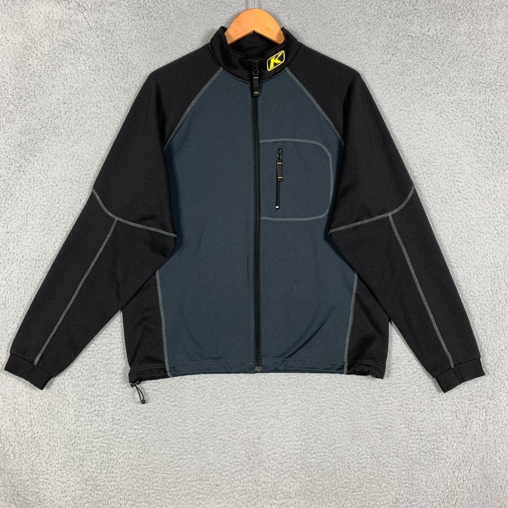 Klim Inferno Jacket Men's Medium Black/Gray Snowmobile Mid Layer Full Zip Fleece